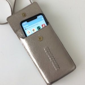 Leather Crossbody Phone Wallet Bag The Sak Bronze